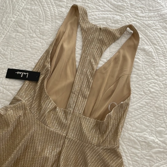 Lulus Gold Dress NWT - Picture 6 of 7
